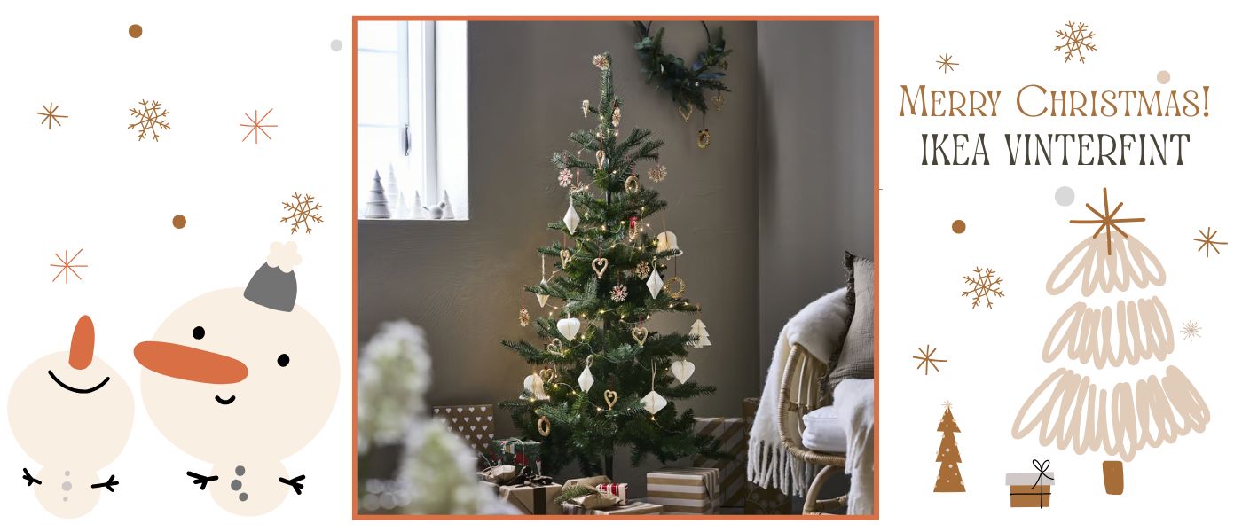 درخت مصنوعی کریسمس ایکیا مدل IKEA VINTERFINT